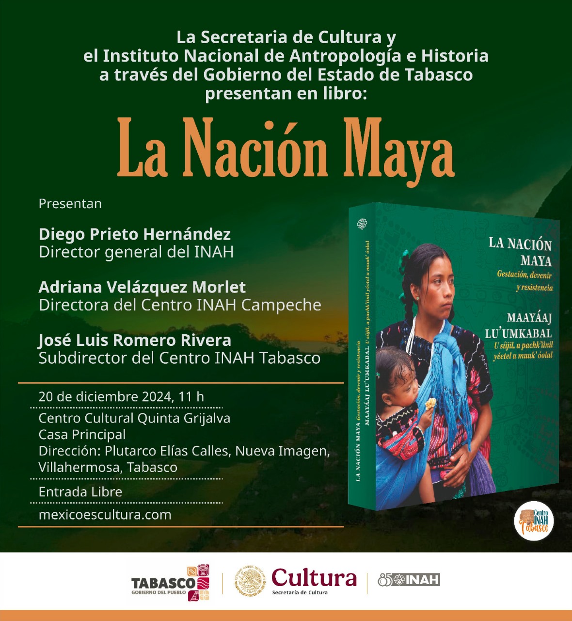 20241217 presentacionLibro LaNacionMaya