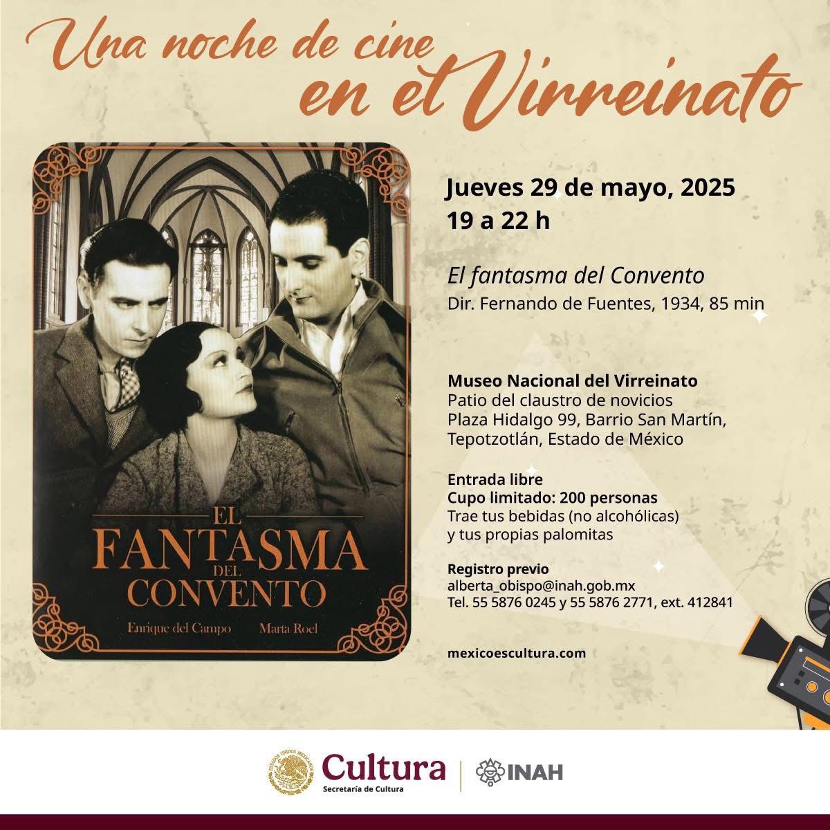 20250519 banner UnaNocheDeCineVirreinato