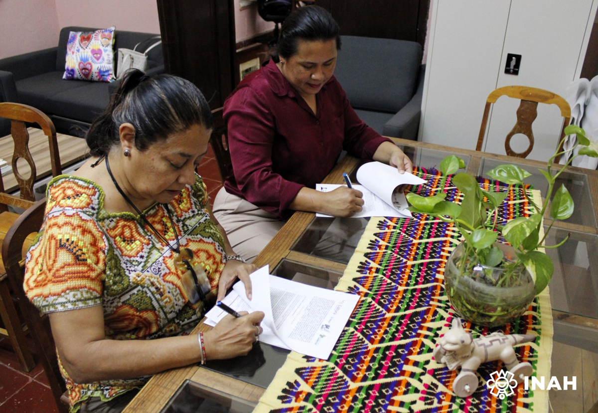 El Centro INAH Campeche y Ayuntamiento de Calakmul unen esfuerzos para proteger el patrimonio del municipio. Foto: CINAH Campeche.