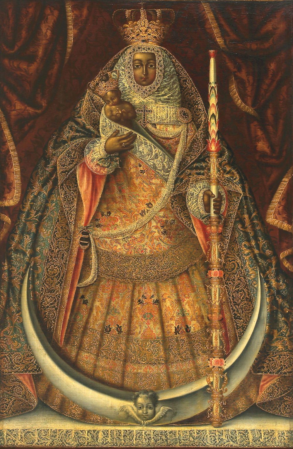 Figura 7. Virgen de La Candelaria. Cristóbal Hernández de Quintana (1651-1725).