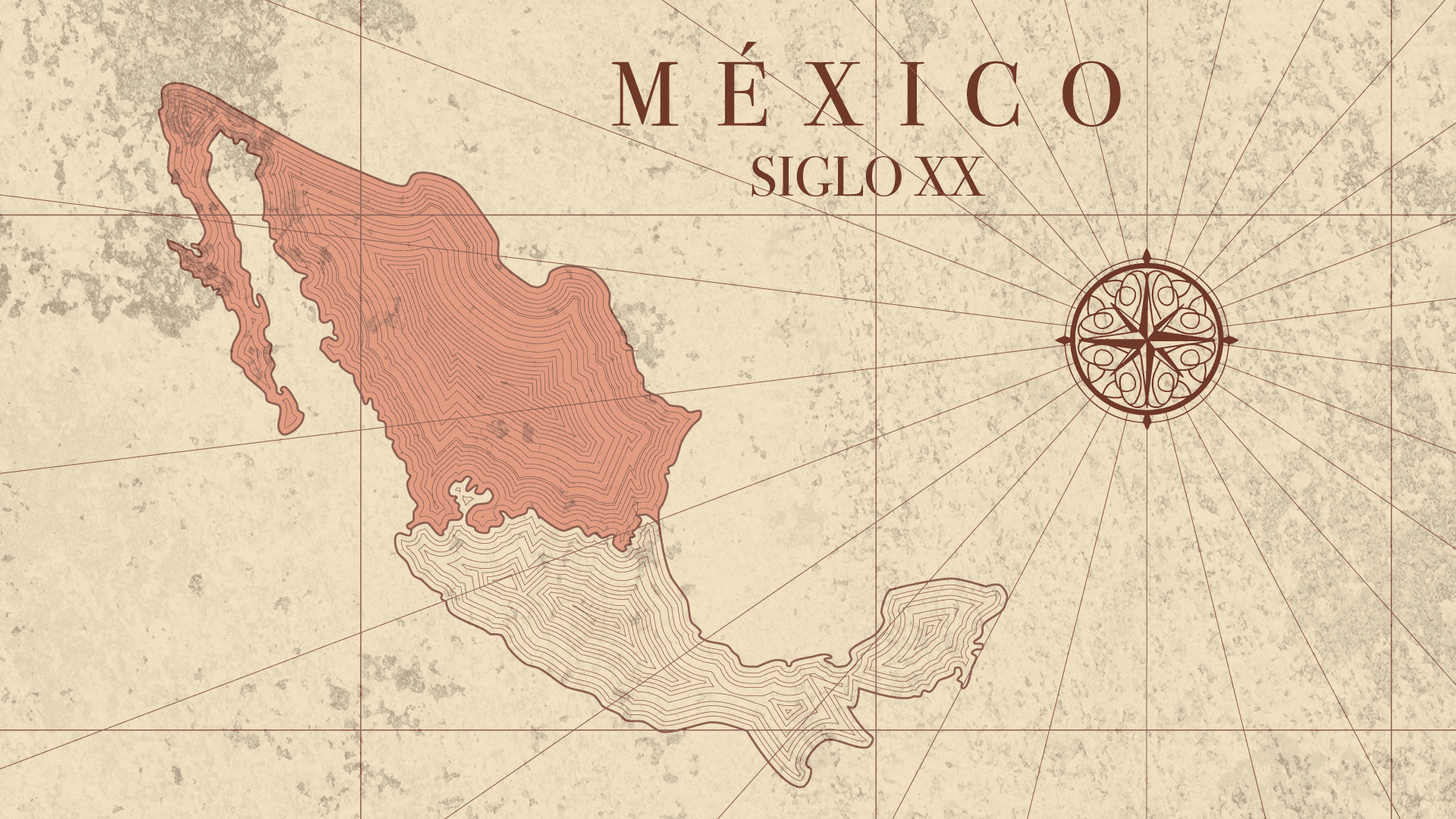 Mapa estados participantes en la Revolucion mexicana